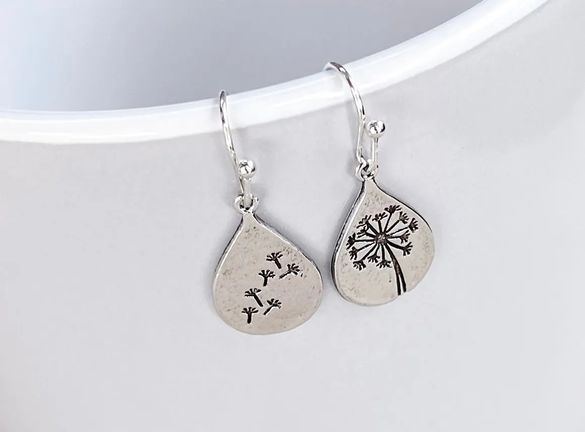 Beautiful Wishing Dandelion Earrings