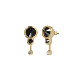 Black and White Diamond Earrings