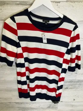 Blue & Red & White Top Short Sleeve Talbots, Size S