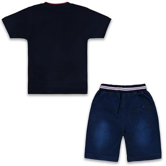 Boys Printed T-Shirt And Shorts