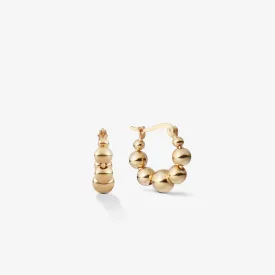 BUBBLE HOOPS EARRINGS Gold