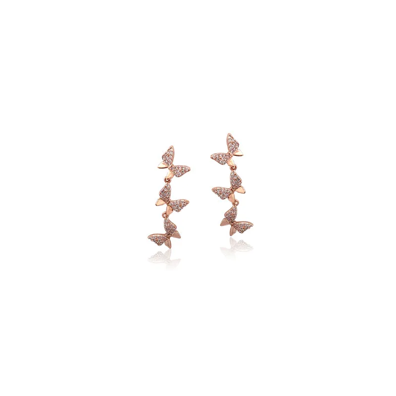 Butterfly Cubic Zirconia Earrings