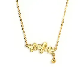 Butterfly Trio Necklace in 18K Gold