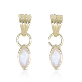 Camille Moonstone Gold Earrings