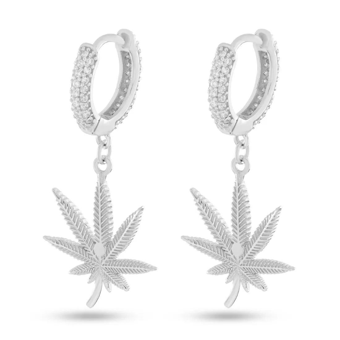 Cannabis Leaf Hanging Earrings