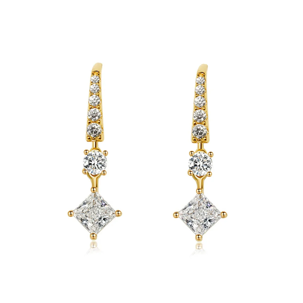 CARAT* London Gold Vermeil Thea Princess Earrings