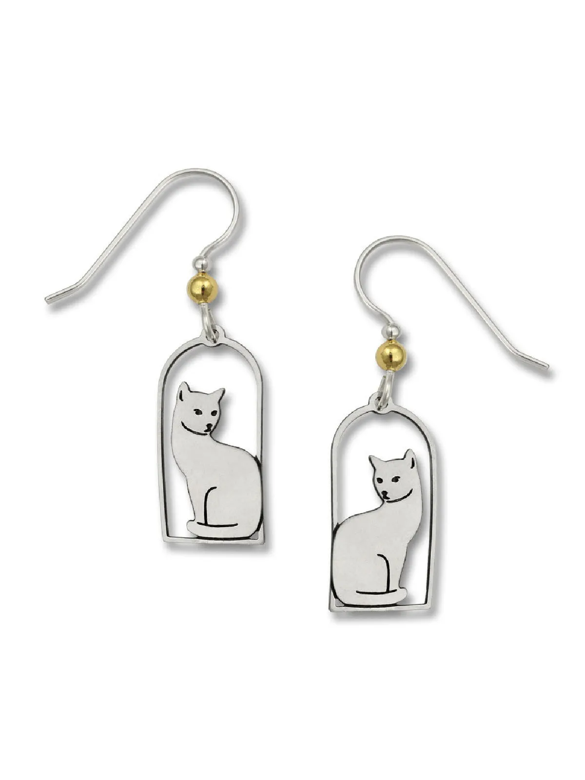 Cat Silhouette Dangles by Sienna Sky