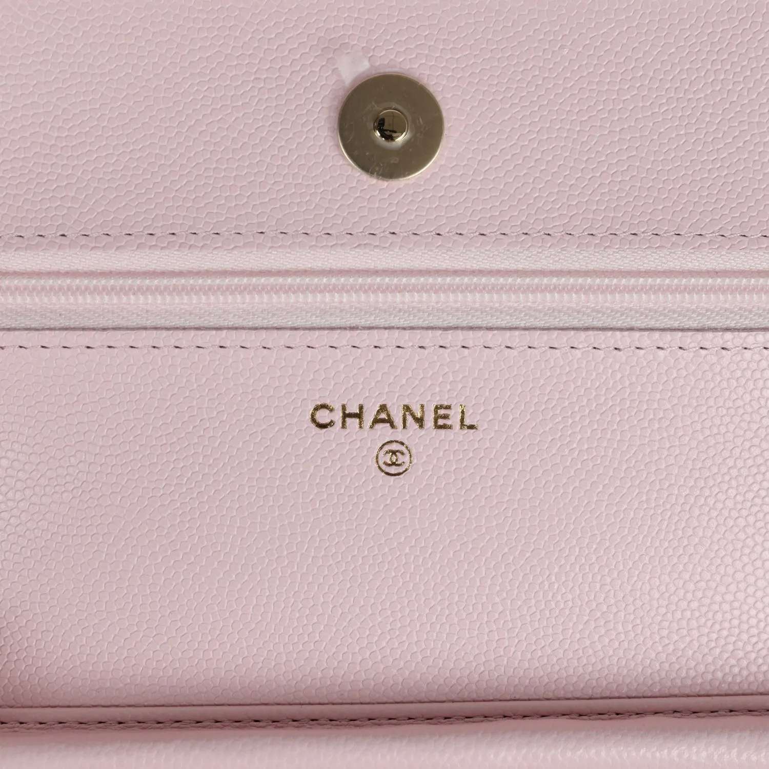 Chanel Classic Wallet on Chain WOC Light Pink Caviar Gold Hardware