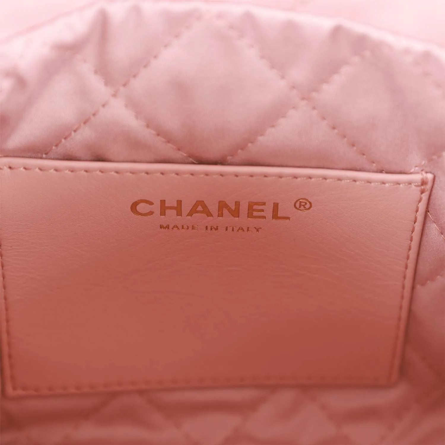 Chanel Mini 22 Bag Pink Calfskin Gold Hardware