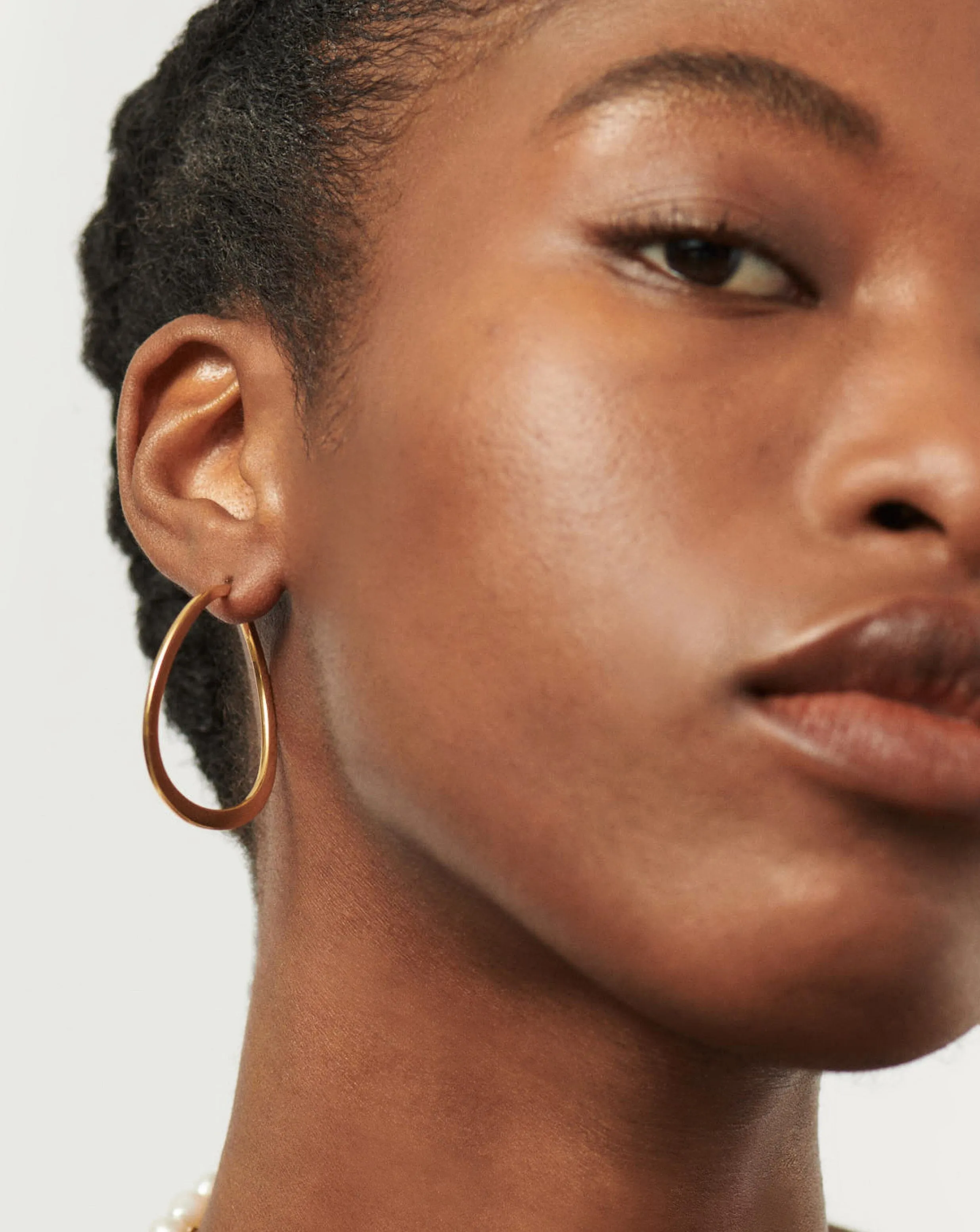 Classic Curve Large Hoop Earrings | 18ct Gold Vermeil