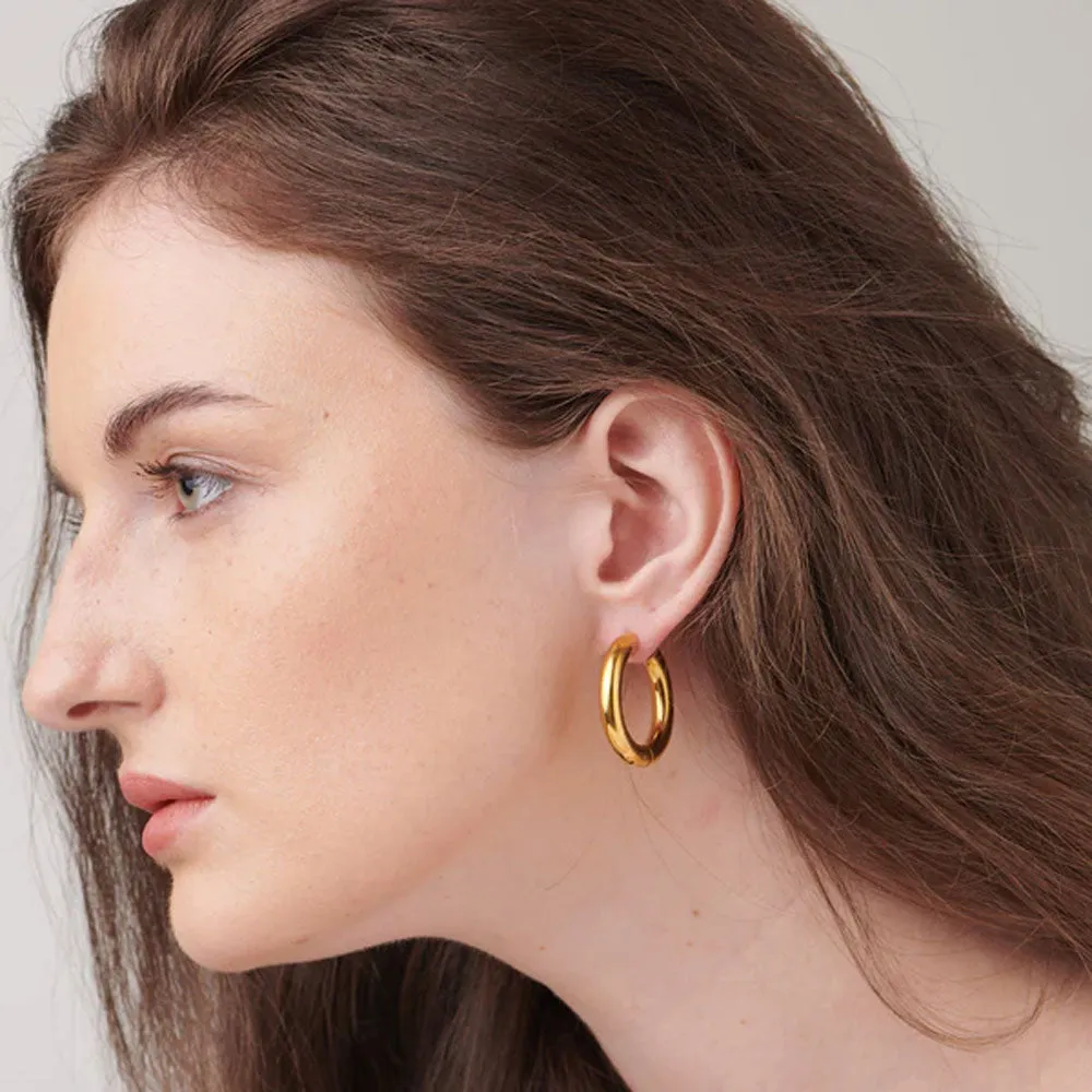 Classic Round Hoop Earrings