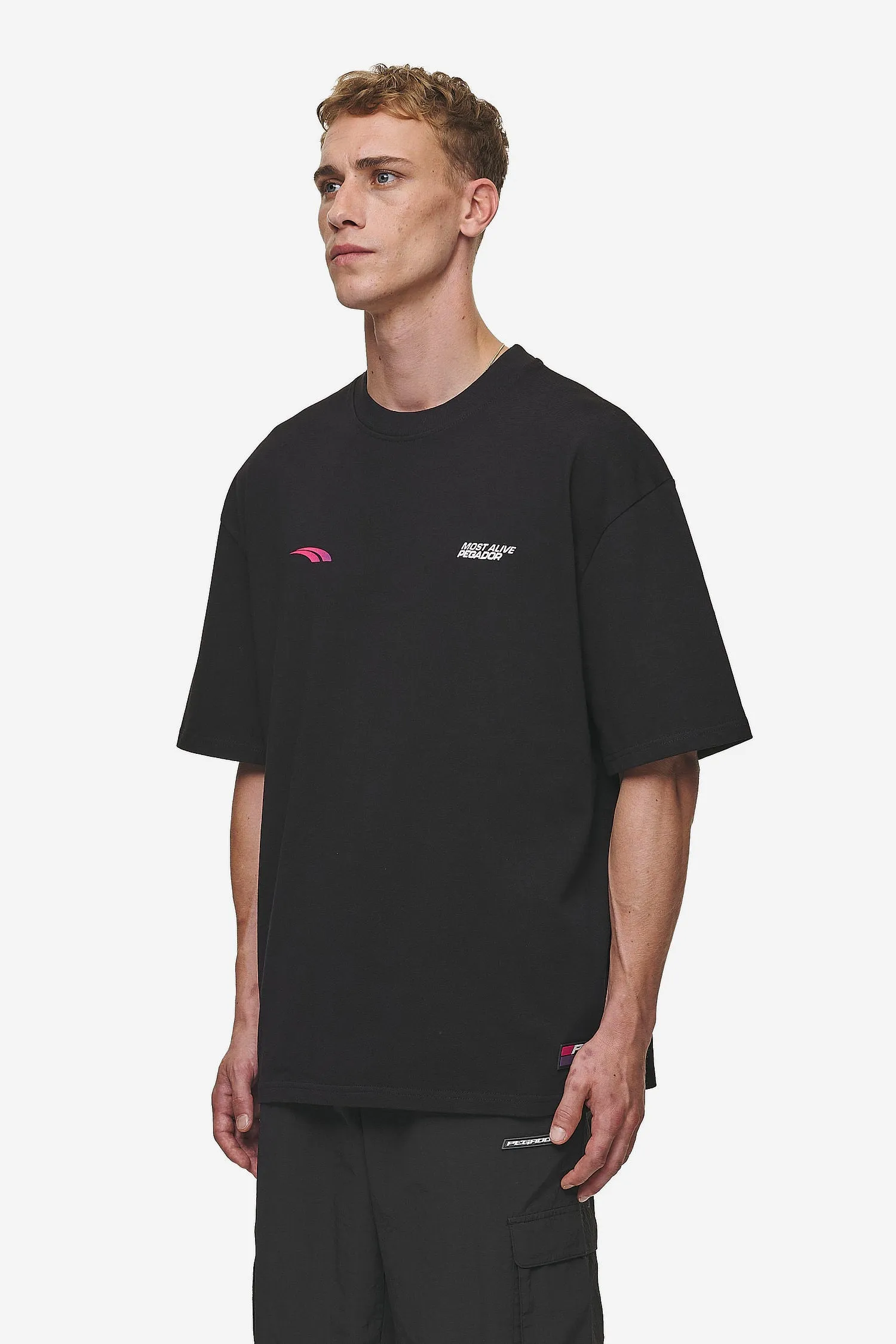 Clayton Oversized Tee Washed Black