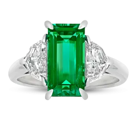 Colombian Emerald Ring, 3.42 Carats