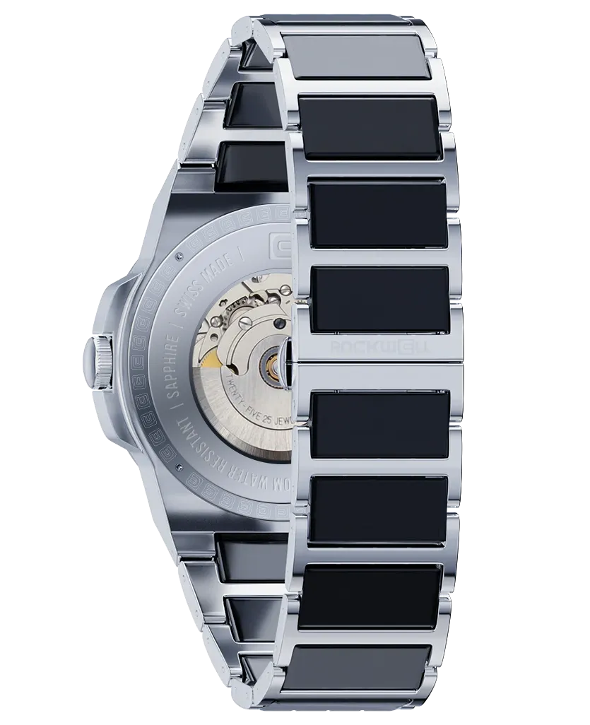 Commander Elite Automatic (Silver/Black Ceramic) Watch