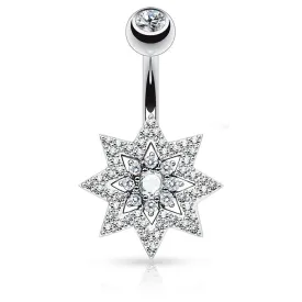 Cosmic Crystal Star Navel Ring