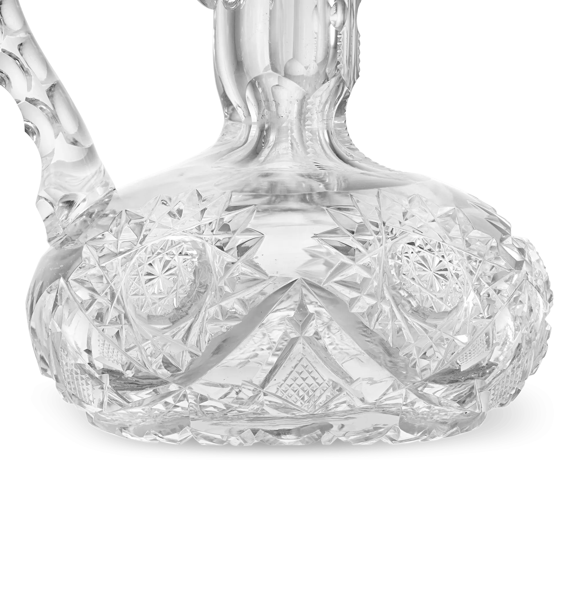 Cut Glass Cruet Bottle in the Somerset Pattern