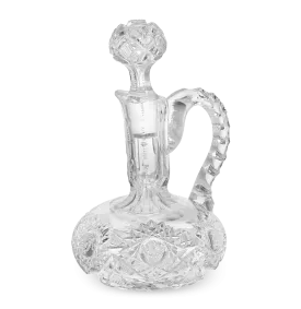 Cut Glass Cruet Bottle in the Somerset Pattern