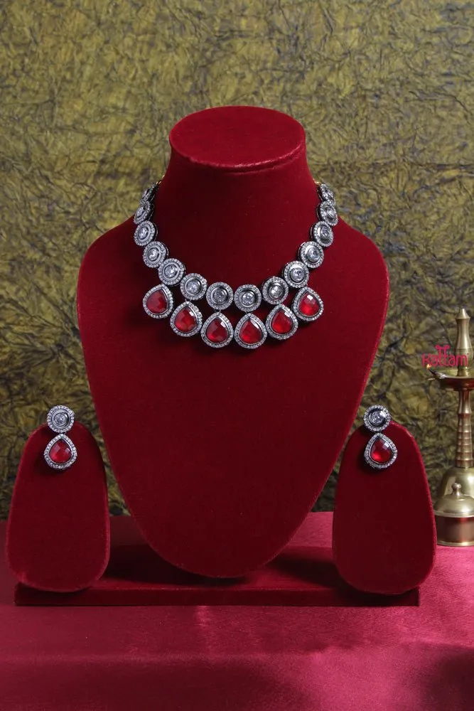 Designer Red Stone Necklace