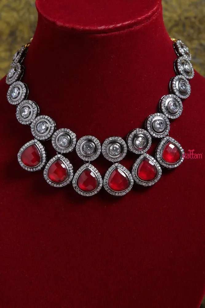 Designer Red Stone Necklace