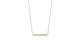 Diamond Bar Necklace