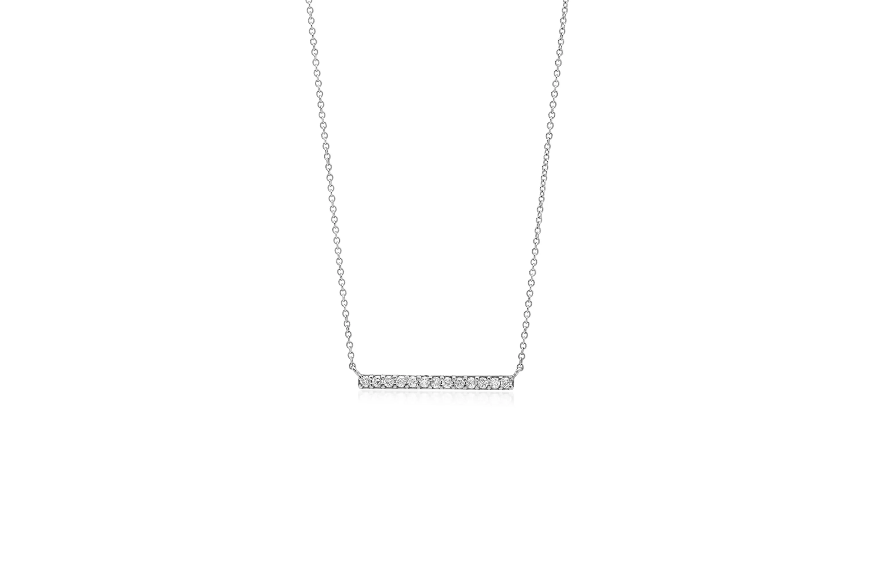 Diamond Bar Necklace