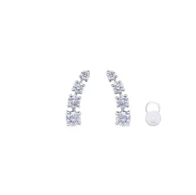 Diamond Earrings in White Gold