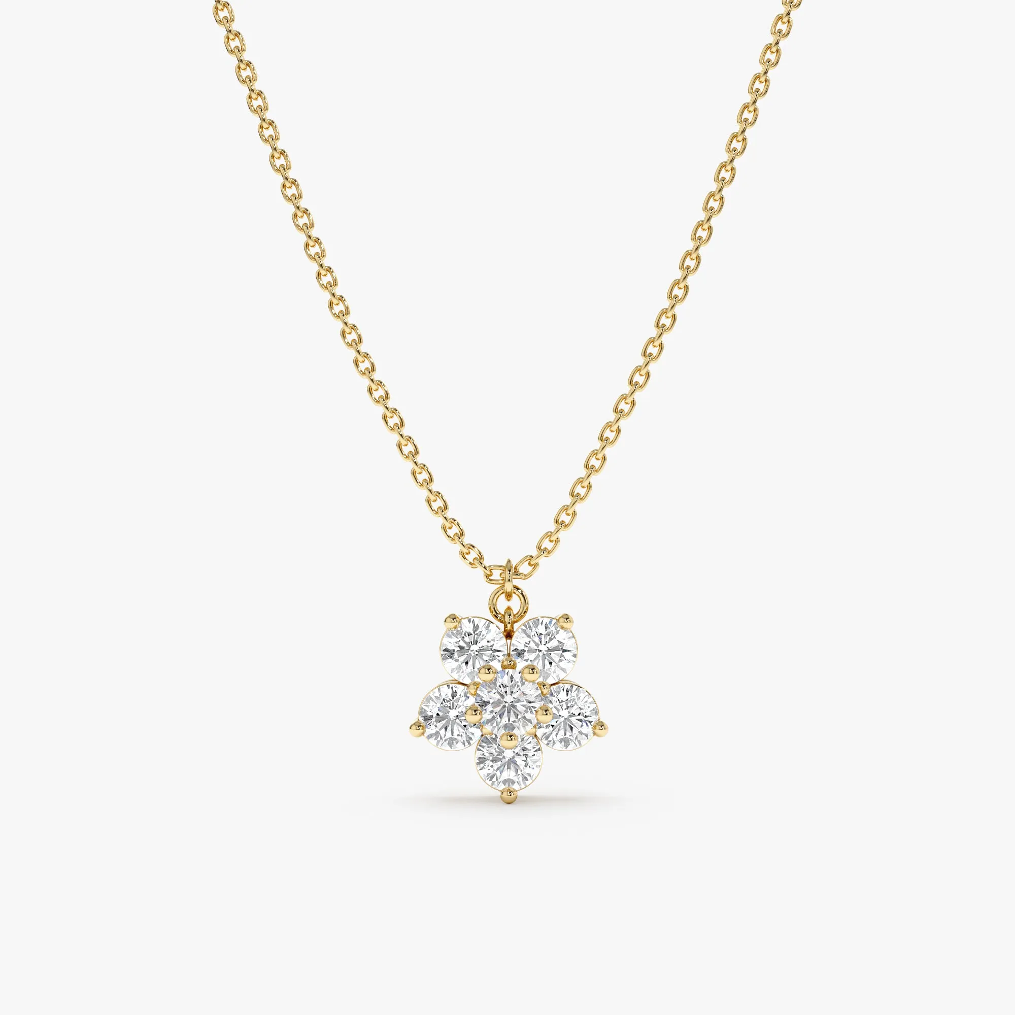 Diamond Flower Necklace, Alondra