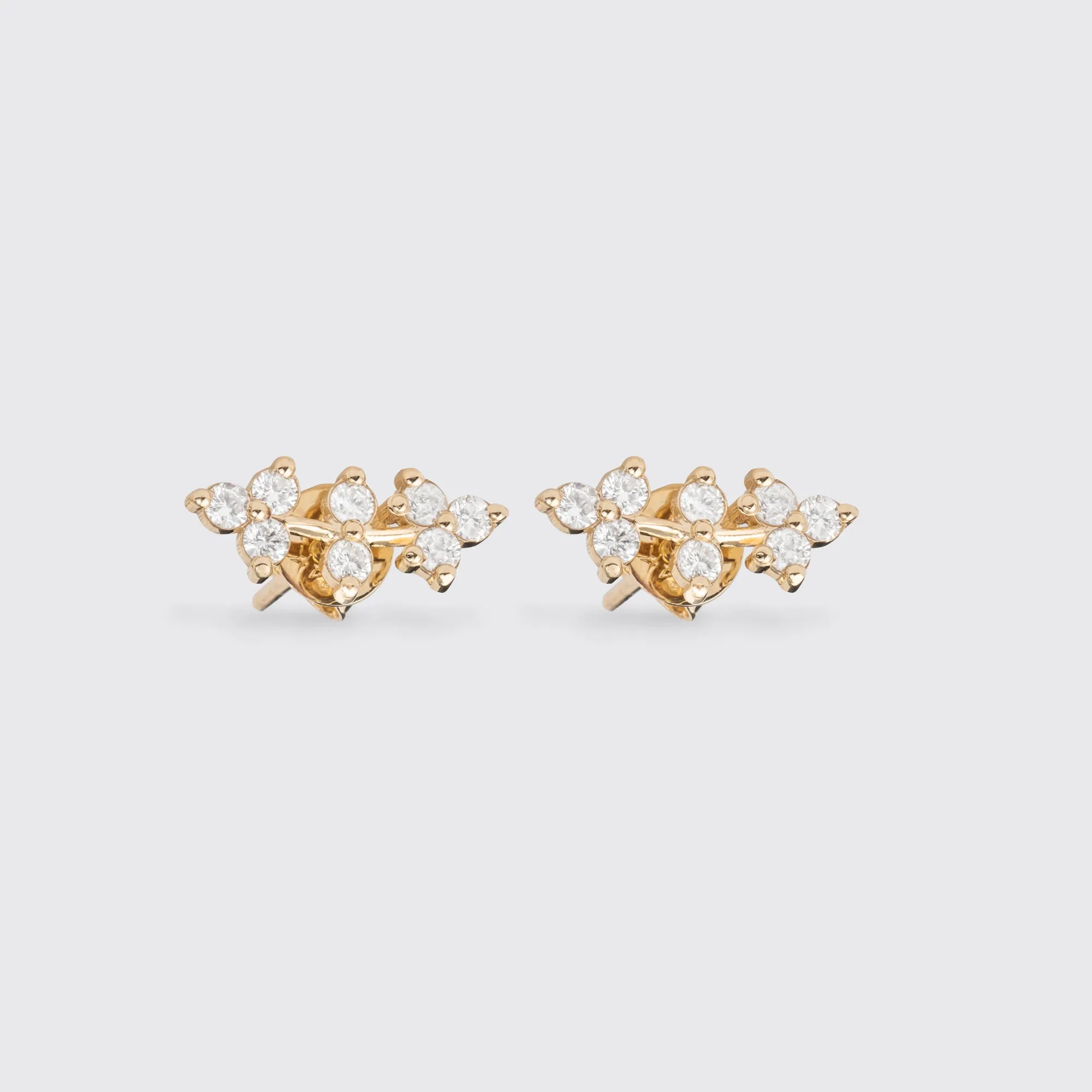 Diamond Vine Ear Climbers Studs, Everleigh