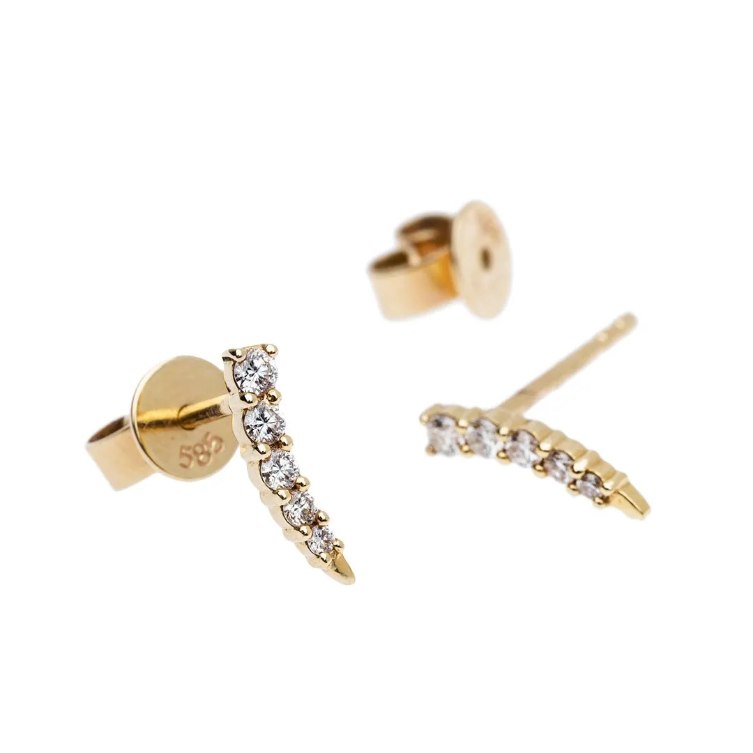 Diamond Wing Studs