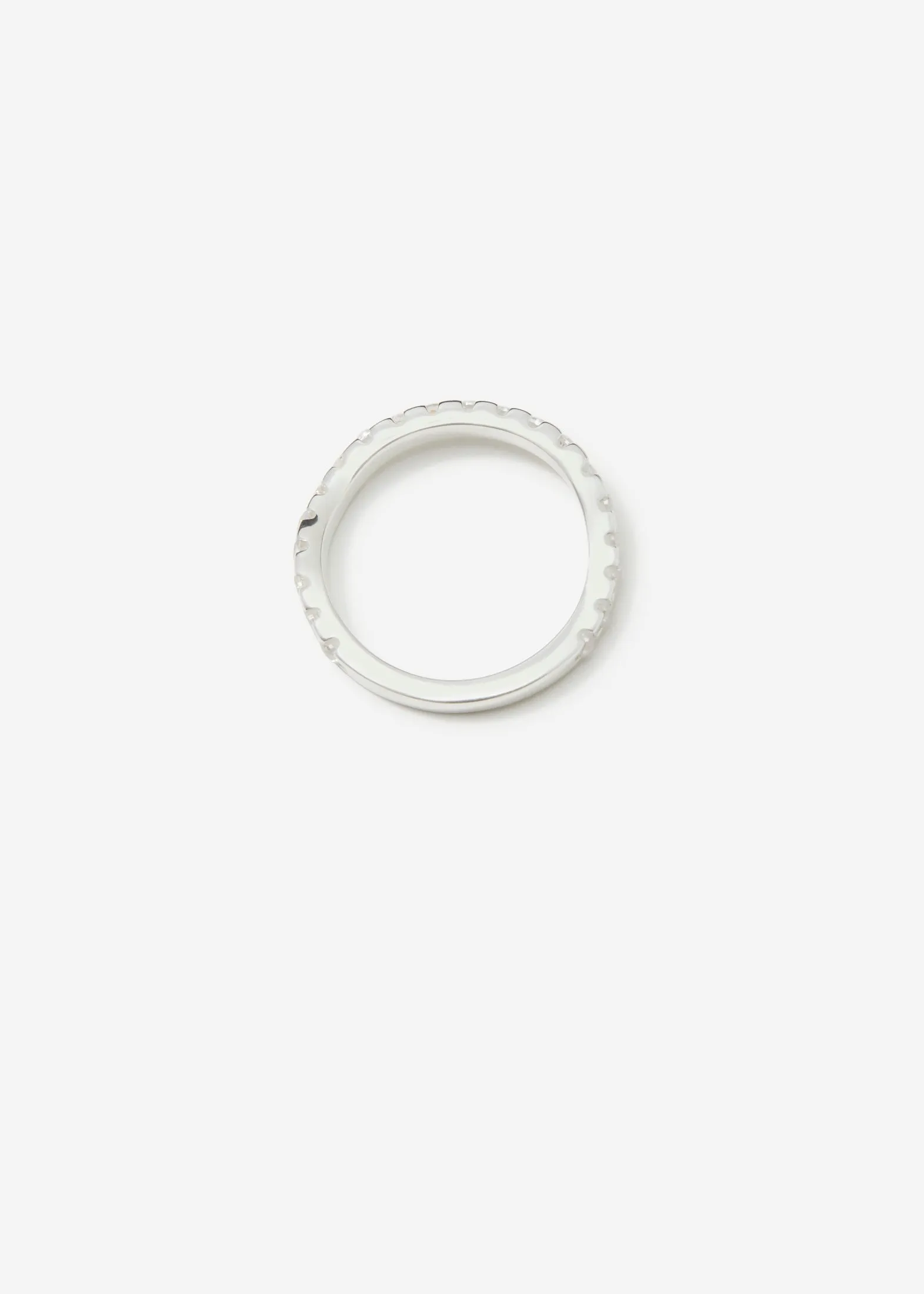 Distorted Organic Ring Midi | White