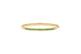 Emerald Bangle Bracelet