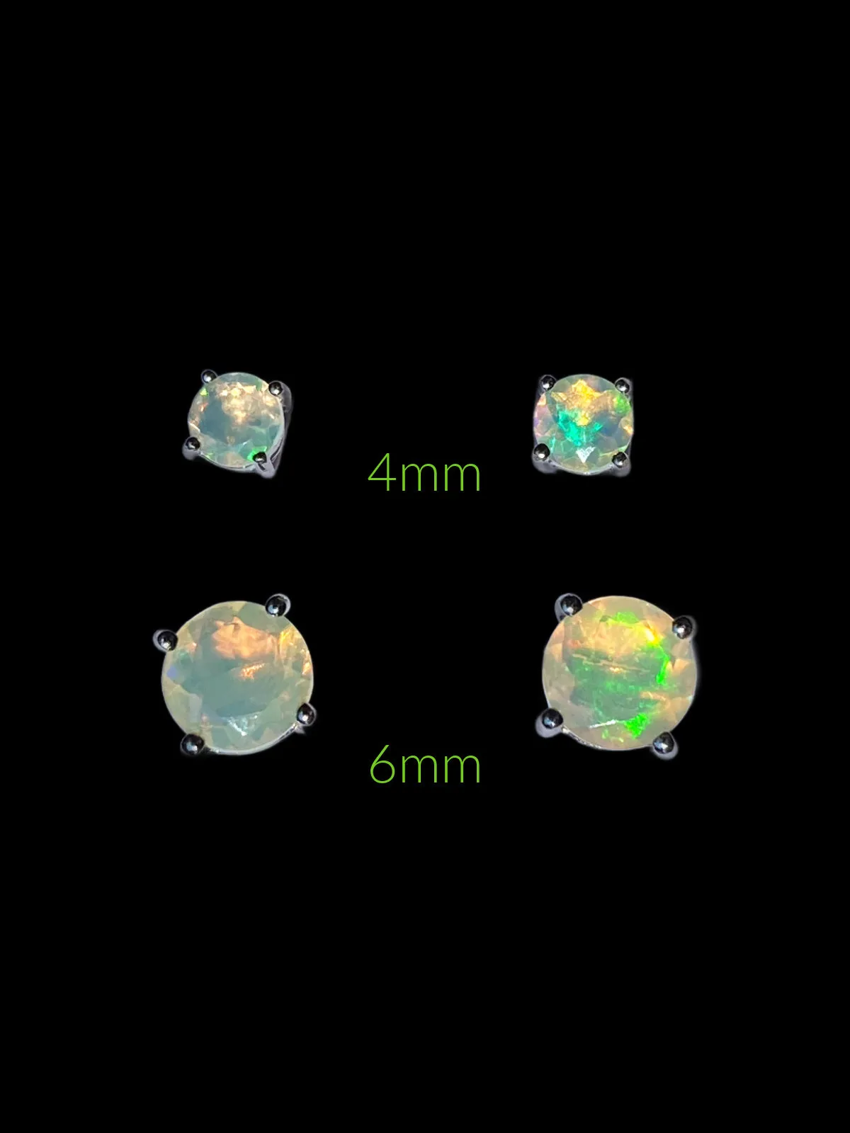 Faceted Ethiopian Opal Posts