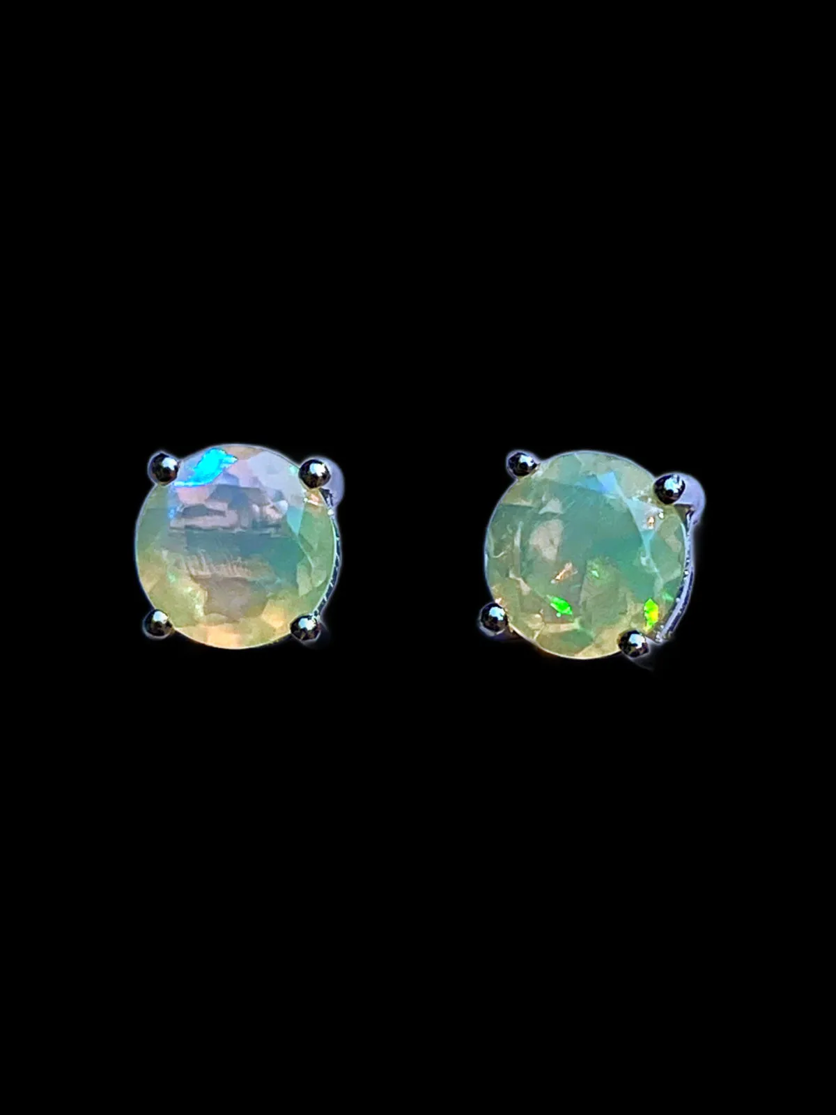 Faceted Ethiopian Opal Posts