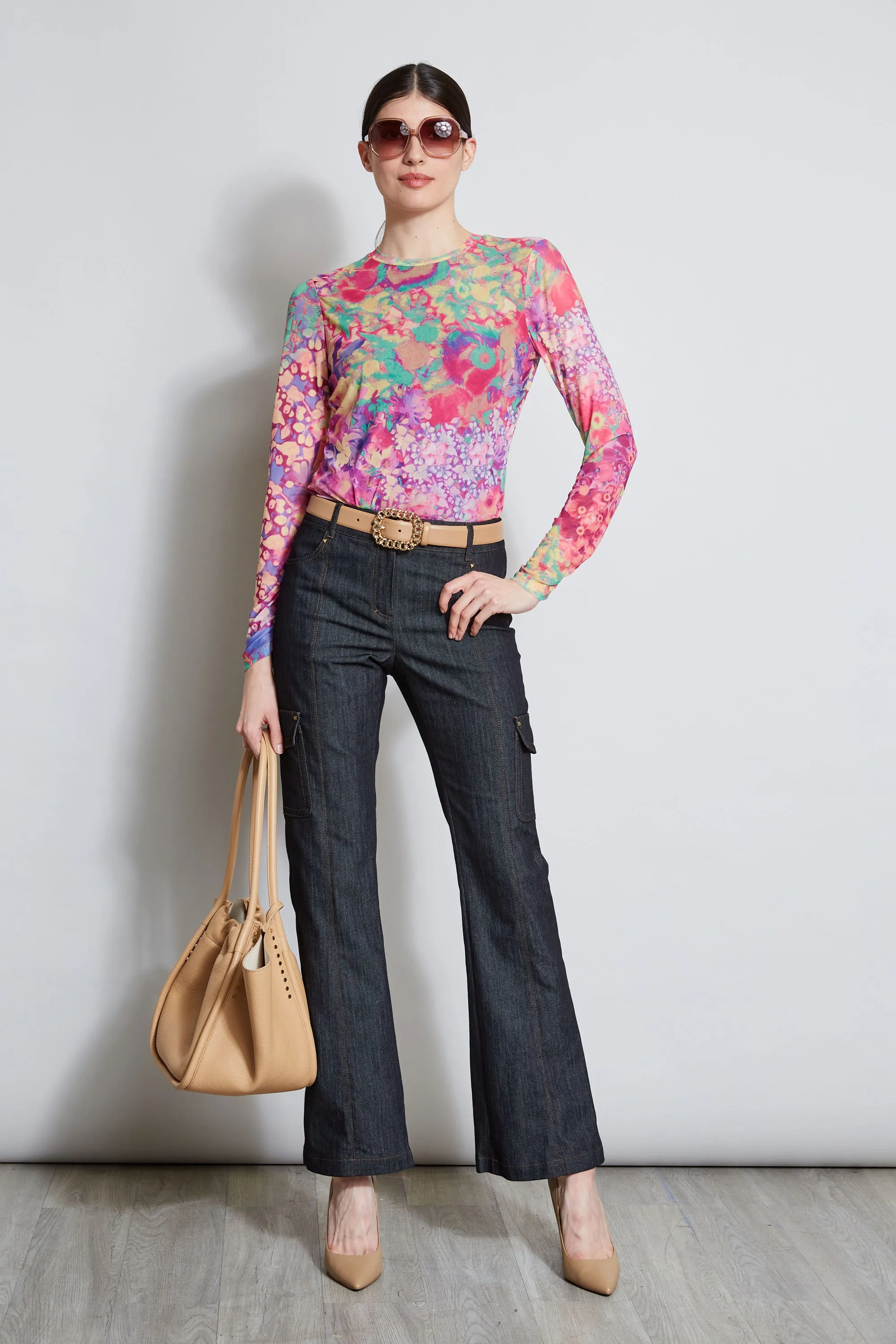 Field Floral Mesh Knit