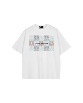 Floral "Tile" Tee (White)