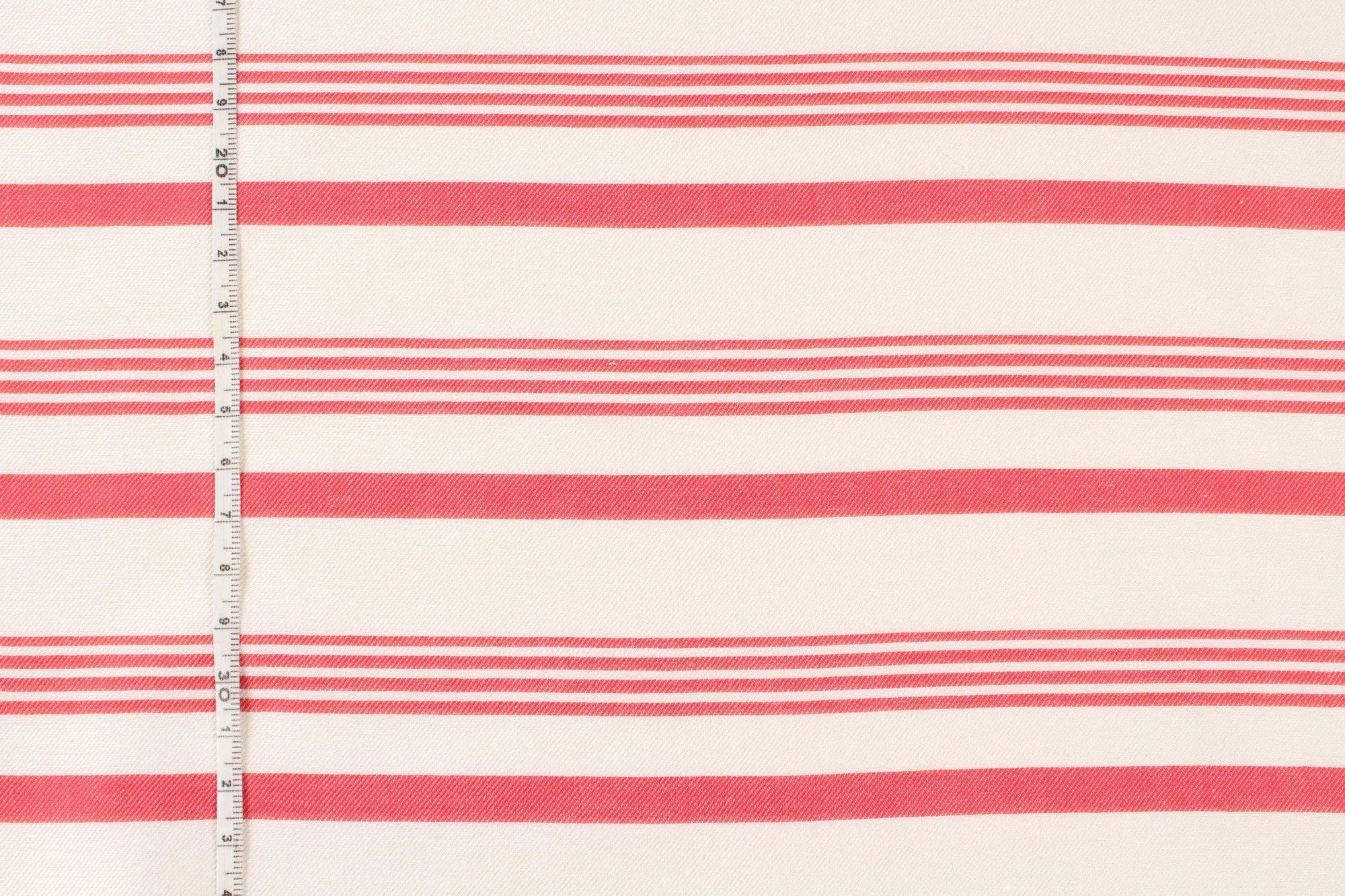 Fluid Cotton Blend - Red Stripes