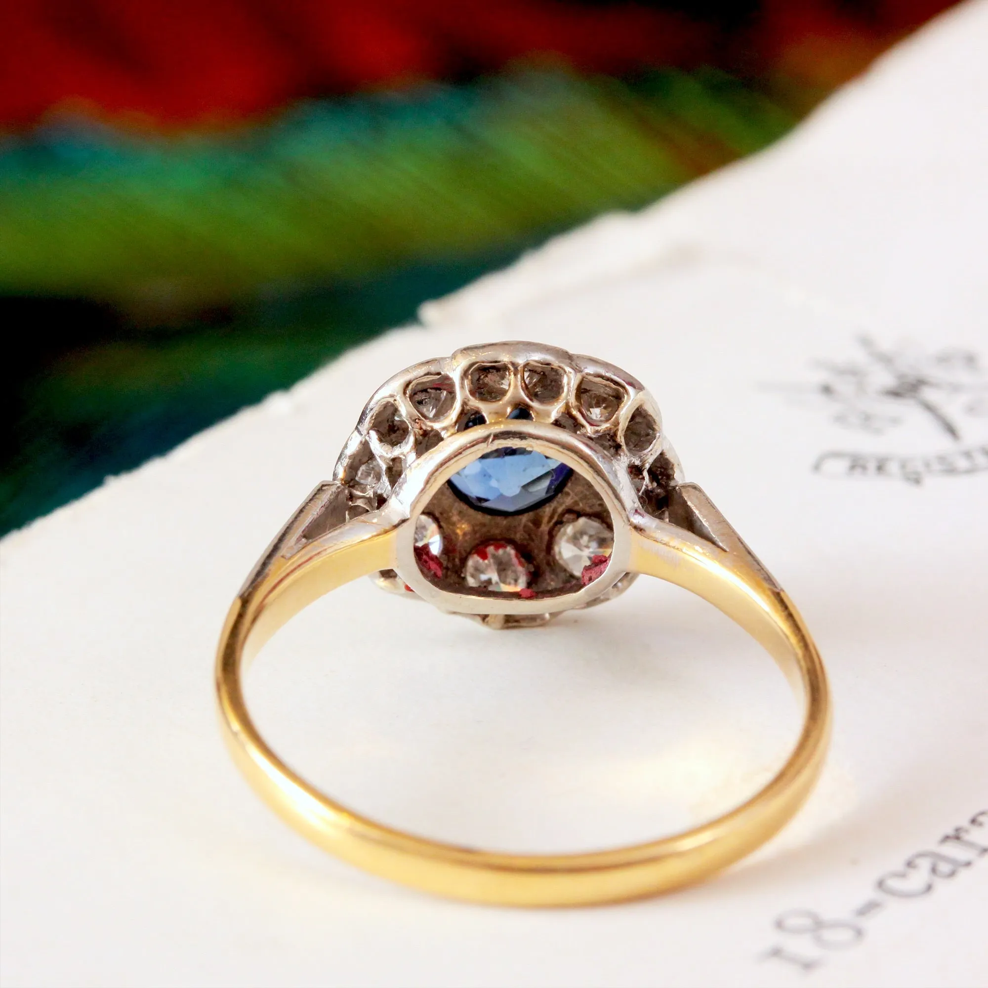 Fresh as a Daisy Sapphire & Diamond Cluster Ring