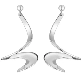 Georg Jensen Moebius Silver Earrings