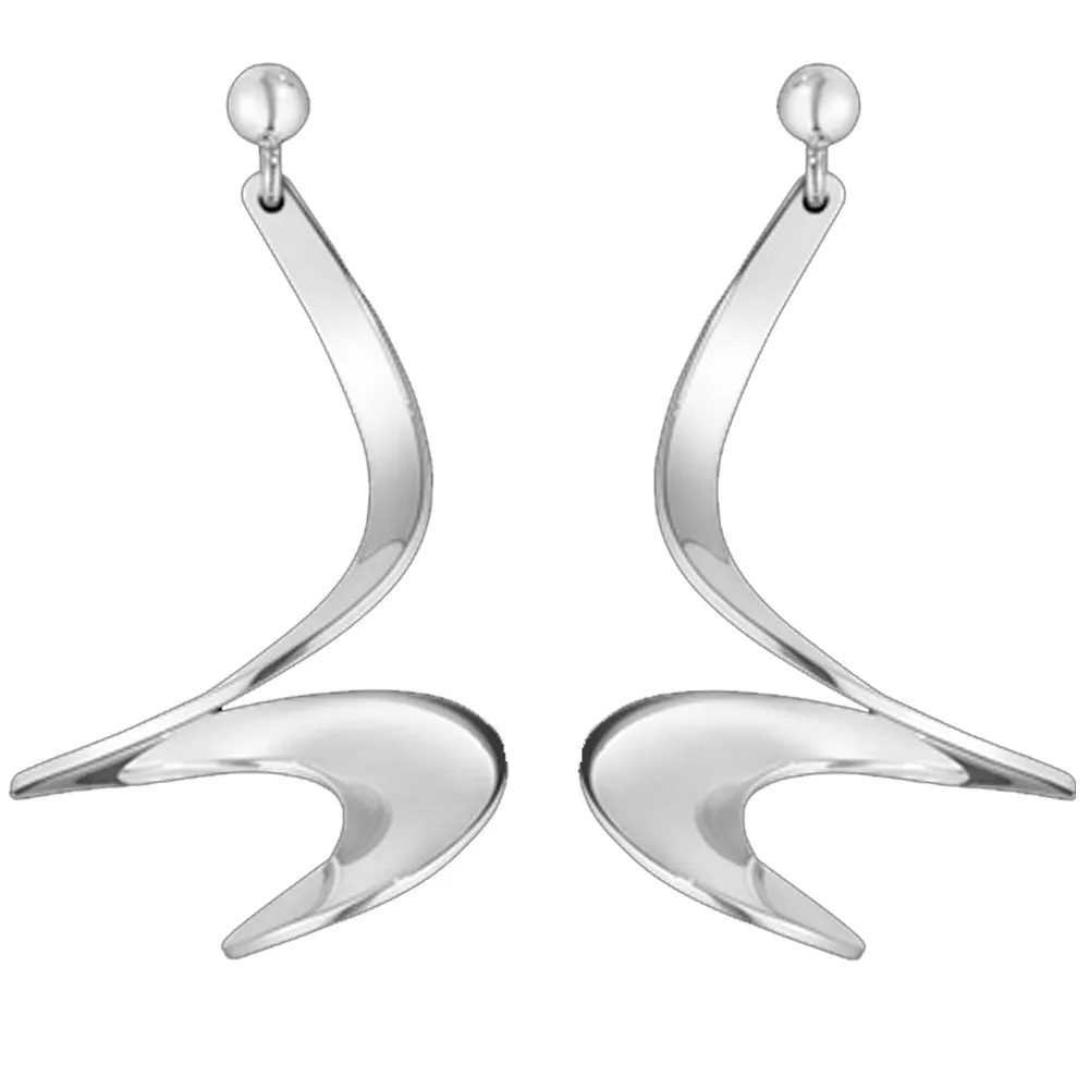 Georg Jensen Moebius Silver Earrings