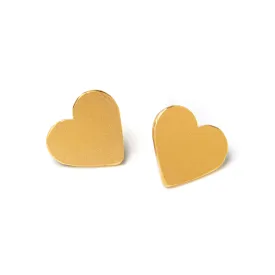 Gold Heart Earrings