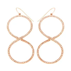 GOLD INFINITY DIAMOND EARRINGS