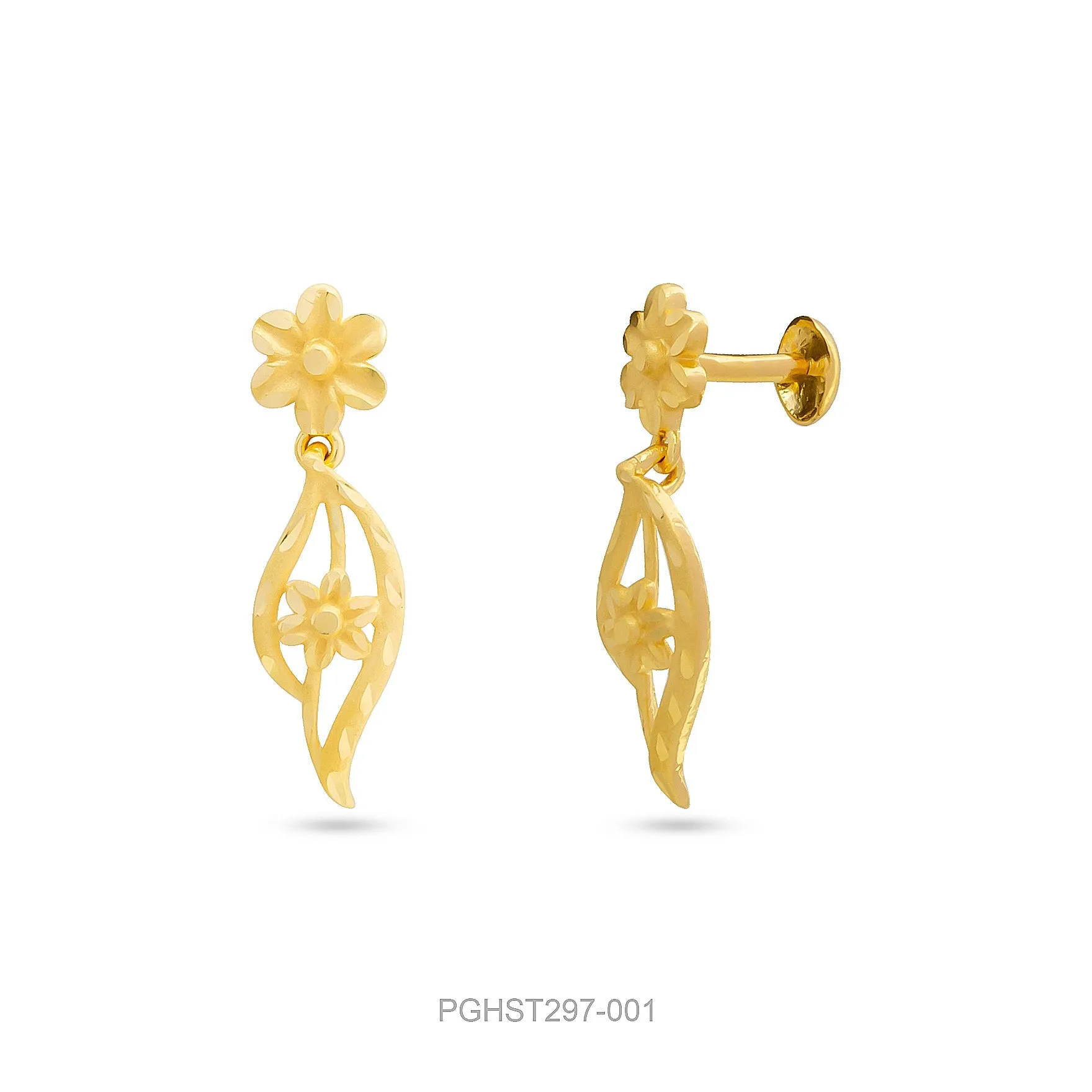 GOLDEN HANGING STUD PGHST297-001