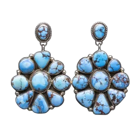 Golden Hills Turquoise Cluster Earrings | Geraldine James