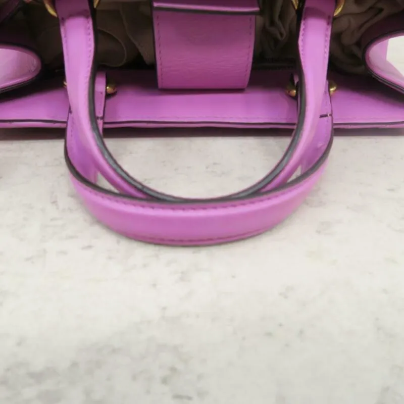 Gucci Messenger Marmont Gg Matelassé Top Handle Orchid Satchel Pink Calfskin