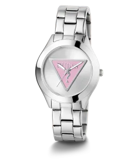 GUESS Ladies Silver Tone Analog Watch