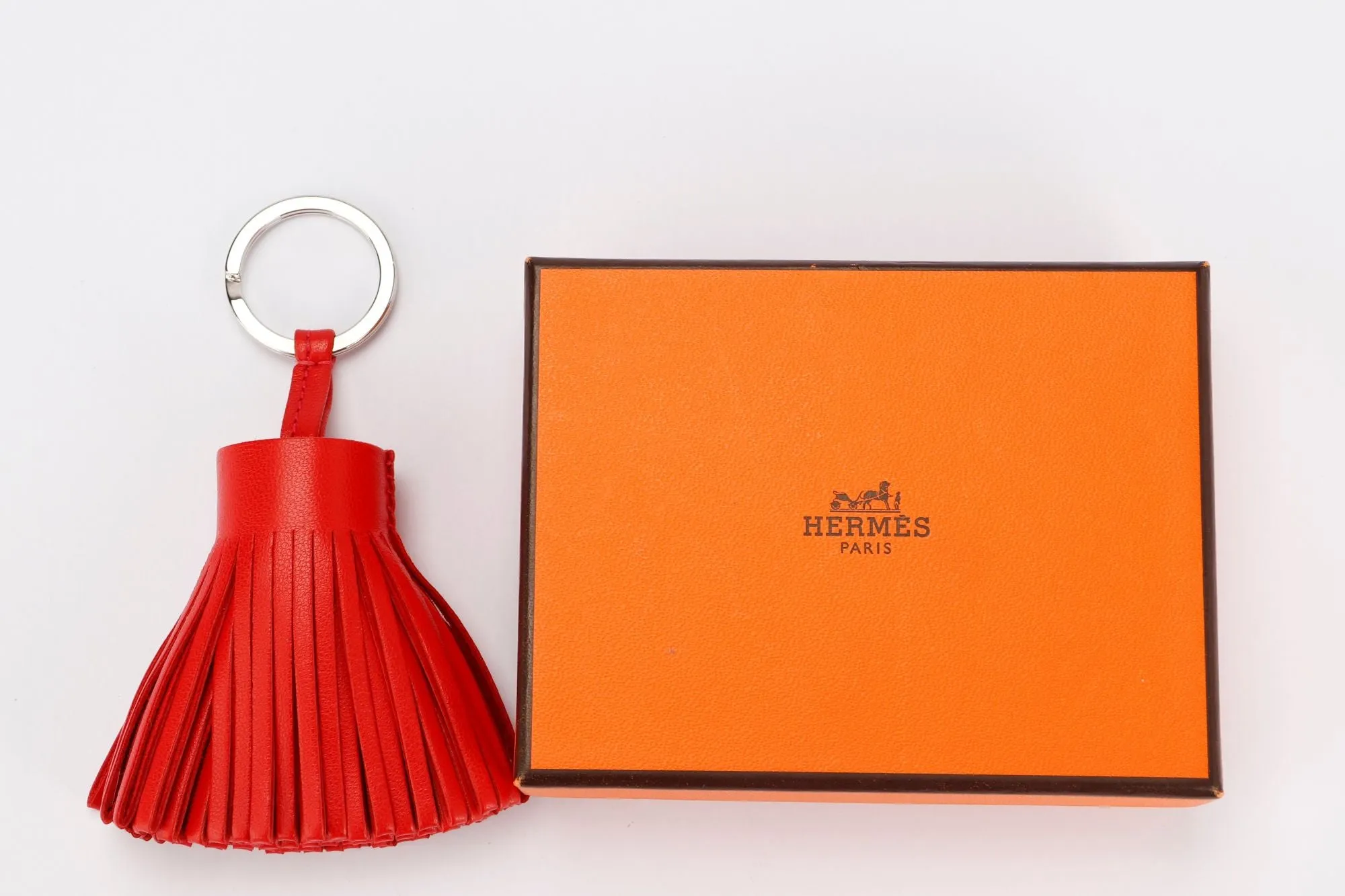 Hermes Carmen Key Chain, Red Color