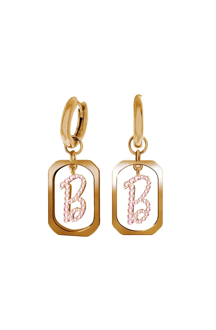 Iconic B Dangling Pendant Earrings