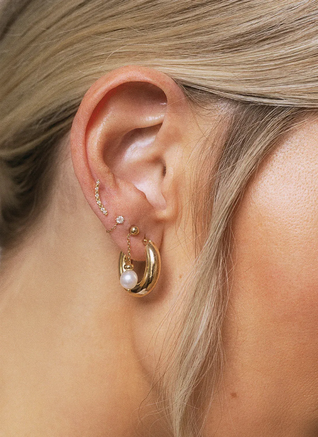 June earrings 14k gold