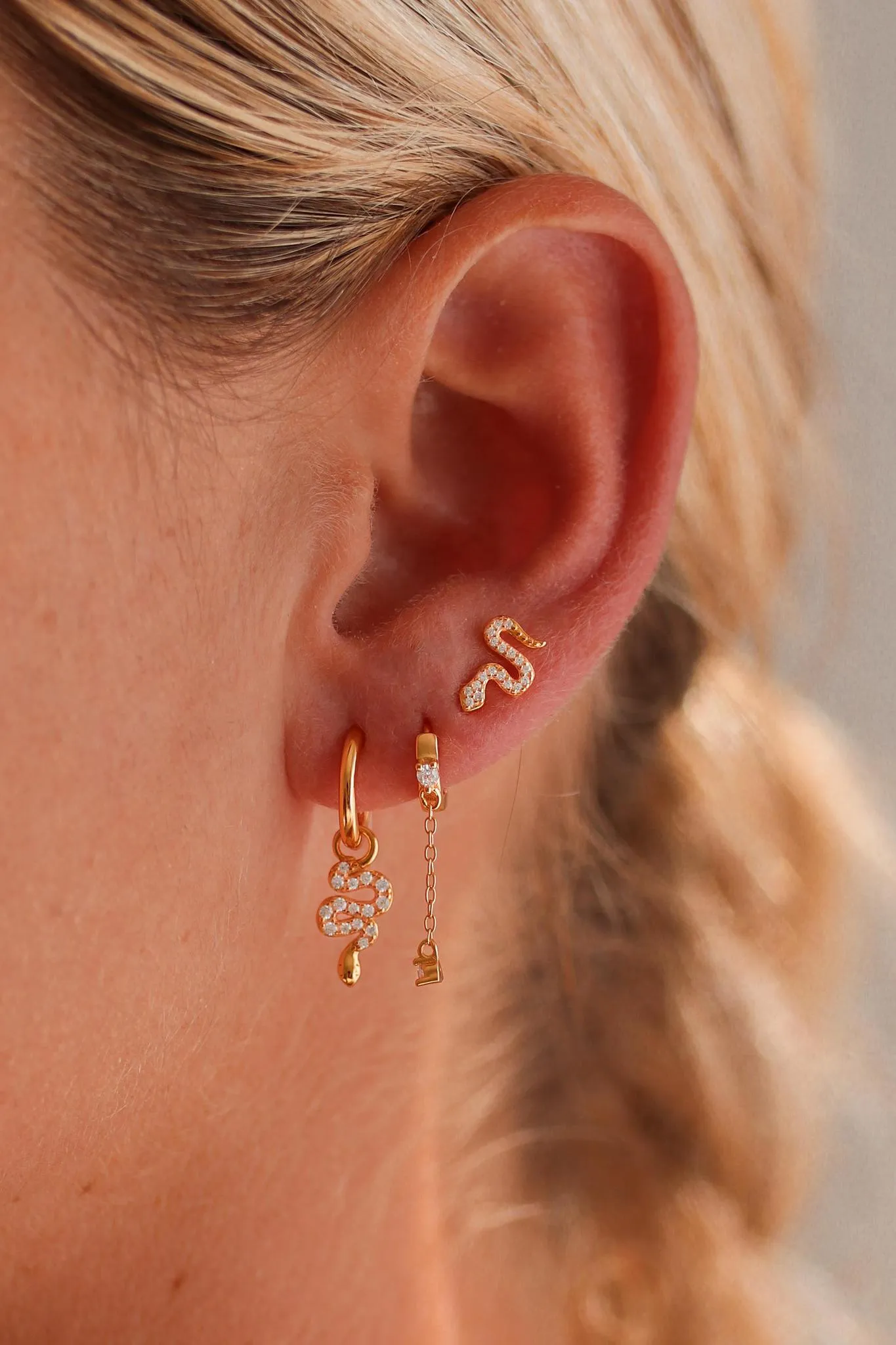 Kai Bundle - Gold or Silver Sterling Silver Earring Stack