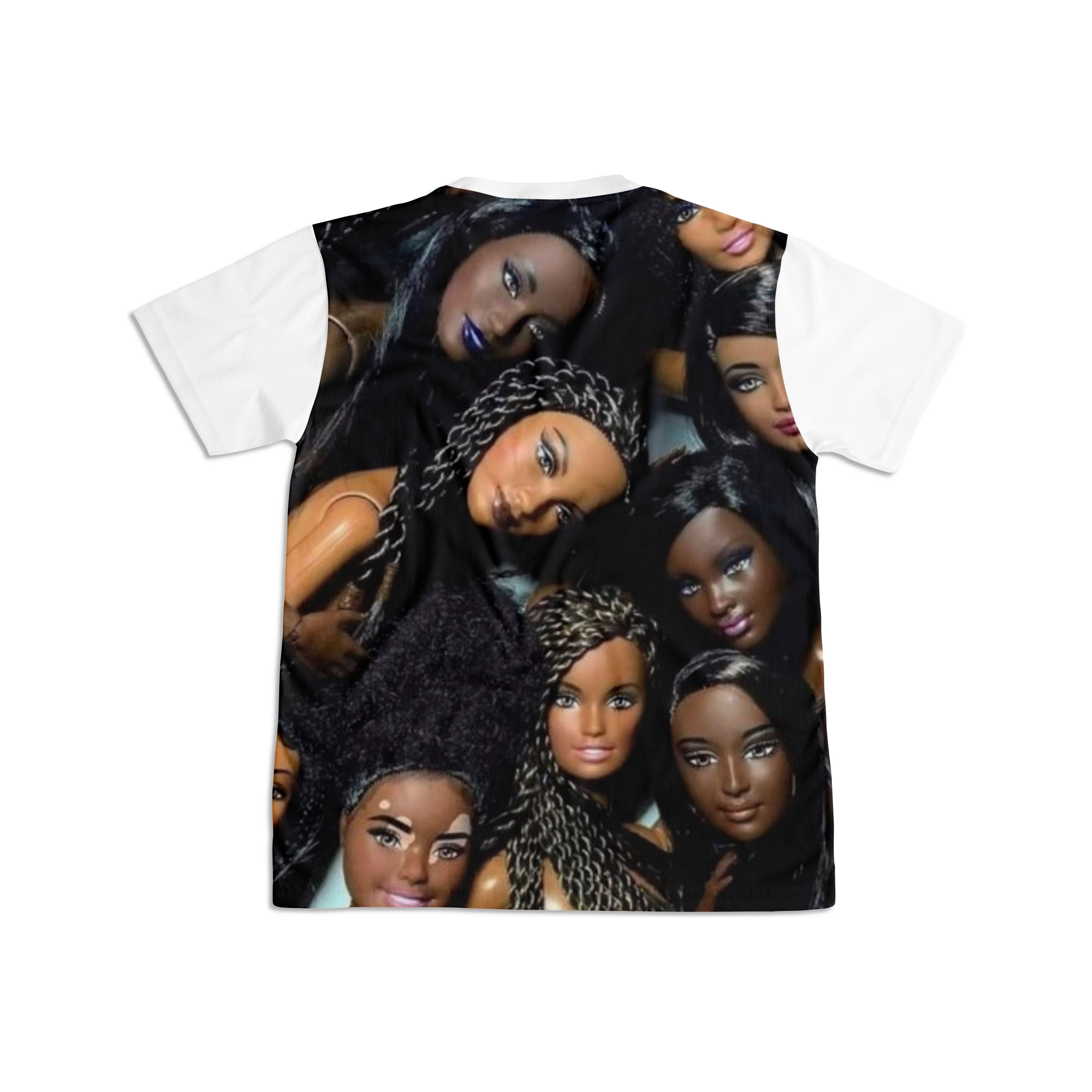 Kids Black Barbie Tee Shirt